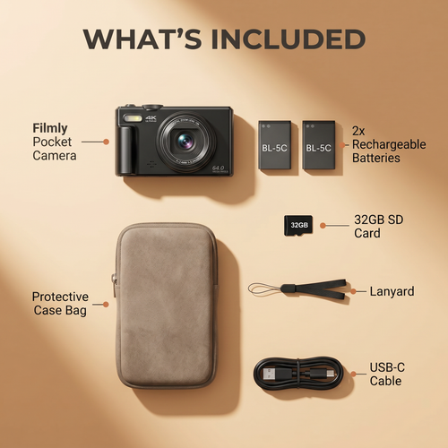 Filmly™ Pocket — 4K Digi Cam